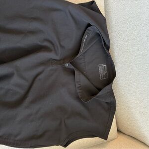 Figs Women's Black Rafaela Oversized Scrub Top